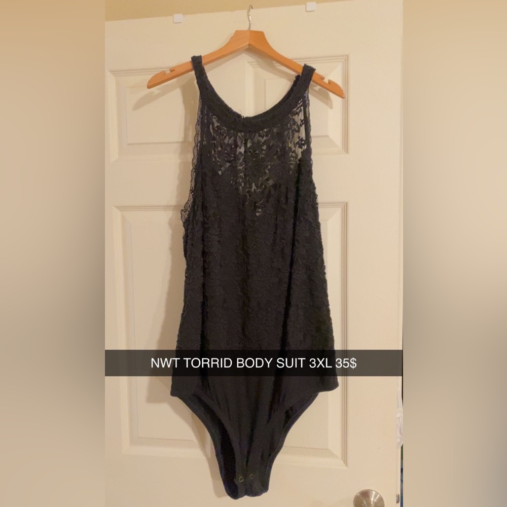 New torrid black lace bodysuit